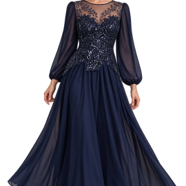 Lyngby festkjoler med ærme også plussize  fra Bridalstore.dk 